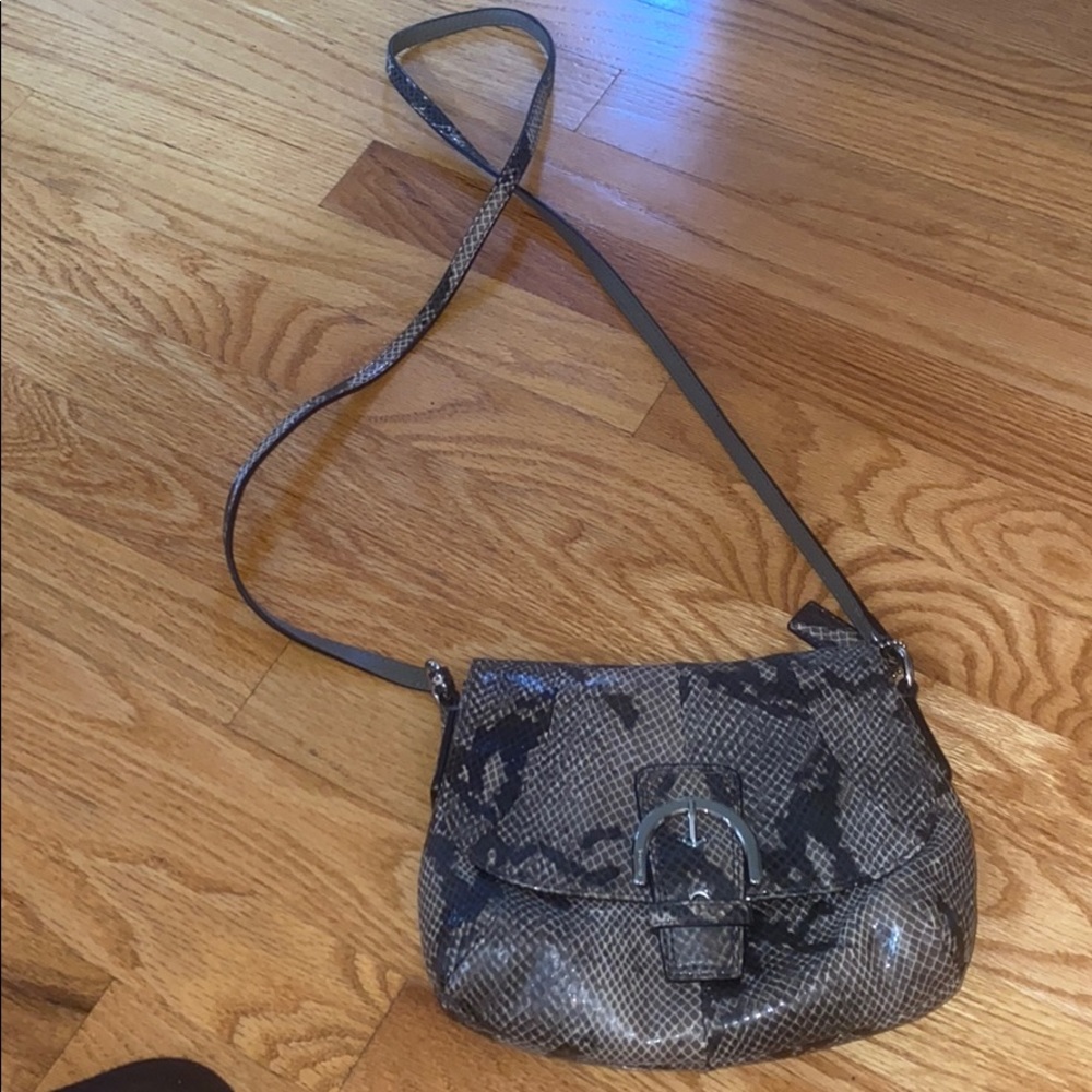 Coach snakeskin crossbody